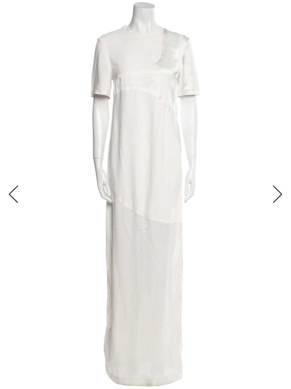 Alexander Wang White Short-Sleeve Maxi Dress
